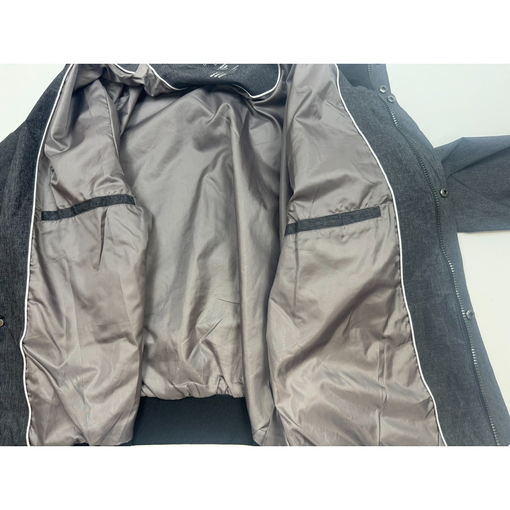 Calvin Klein Mens Water Resistant Wind Protection Shell Jacket SZ-L Heather Gray - Picture 7 of 10